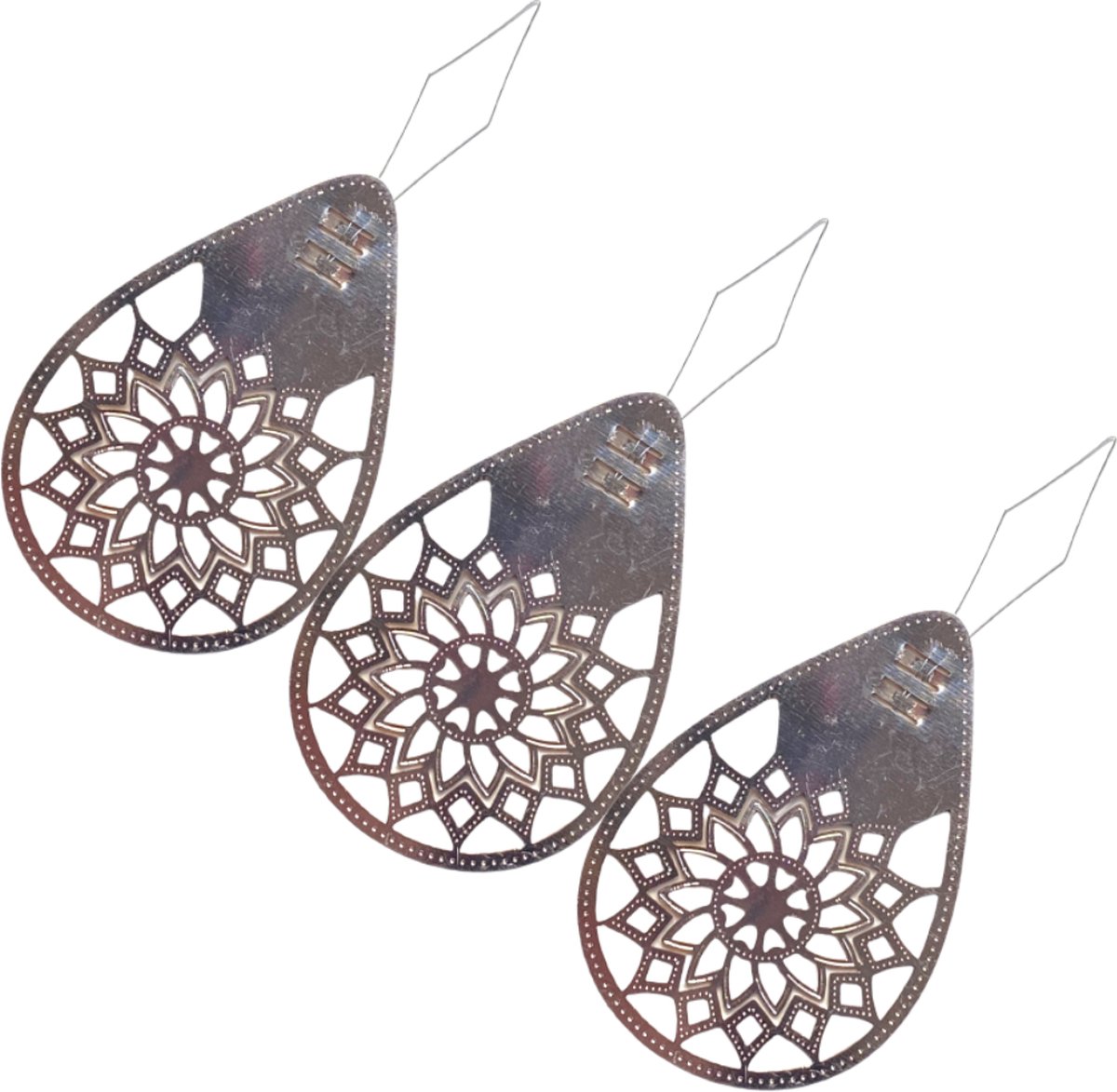 Buttonz® - 3 X Draaddoorhaler Chique - Solide Wilhelmientje - Draaddoorsteker - Naald Inrijger - Draad Door Oog - Draad Door Naald Hulpmiddel