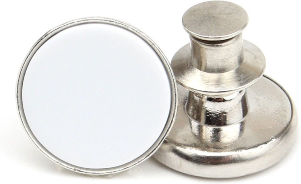   - Verstelbare Jeansknoop Wit - Zonder Naaien - Herbruikbaar - Verstelbaar - Spijkerbroek Verkleinen - Spijkerbroek Vergroten