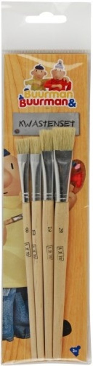 Kwastenset Buurman en Buurman 4-delig