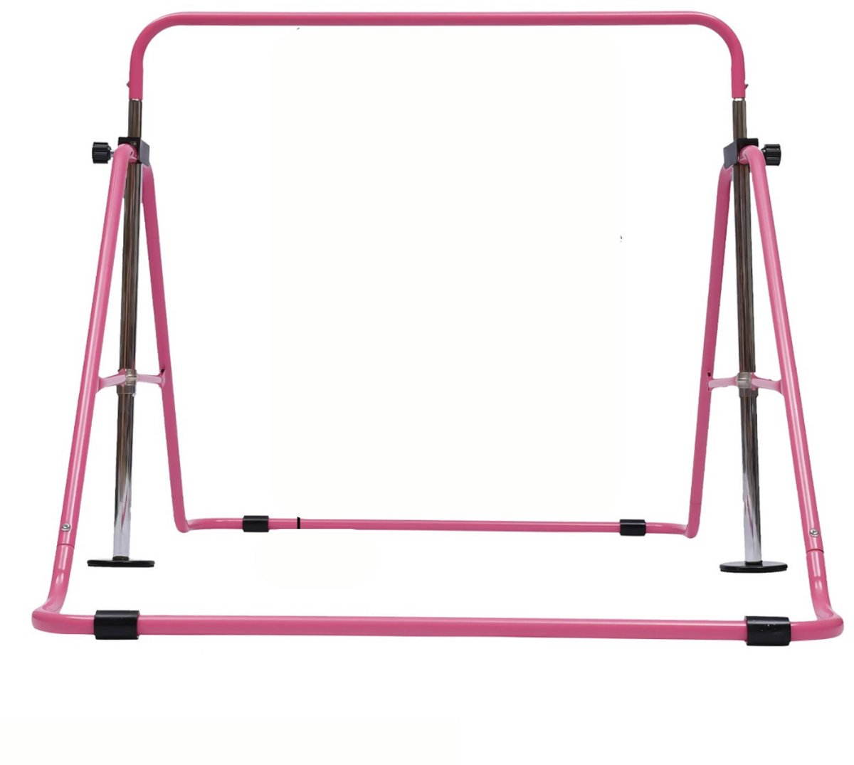 Buylin Rekstok voor kinderen - Duikelrek - Turnrek - Turnen - Gymtoestel - Binnen en Buiten - In Hoogte Verstelbaar - Roze