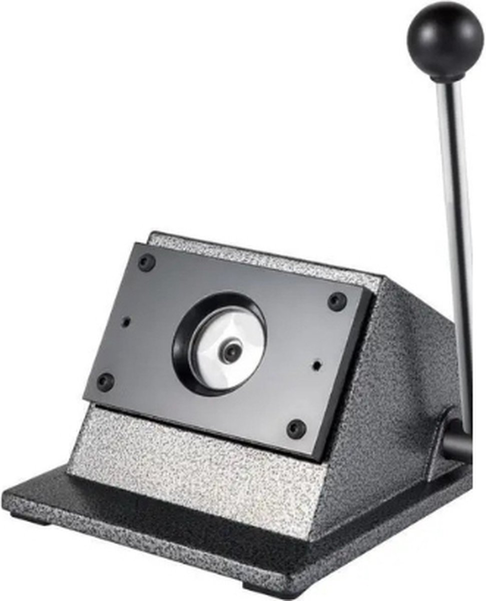 Buylin Ronde Buttonmaker - Grafische stanser - Papiercirkelsnijder - Papiersnijder - Circelsnijder - Knopgrootte 32mm - Gietijzer