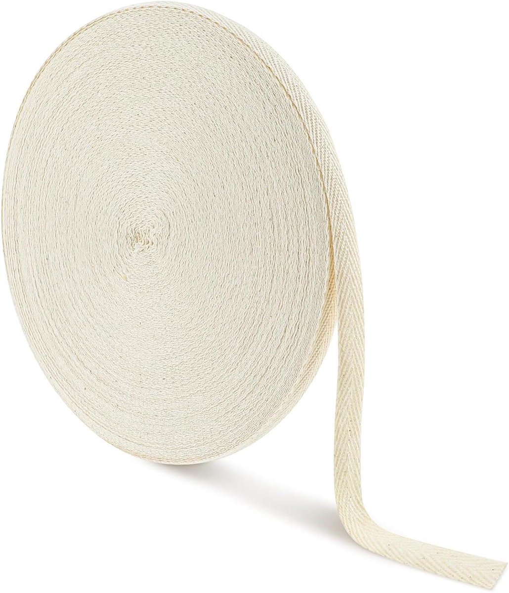 ByShane - 50 meter katoenen biaisband naadband met visgraatsteek - breedte 10 mm - voor naaien en DIY ambachten