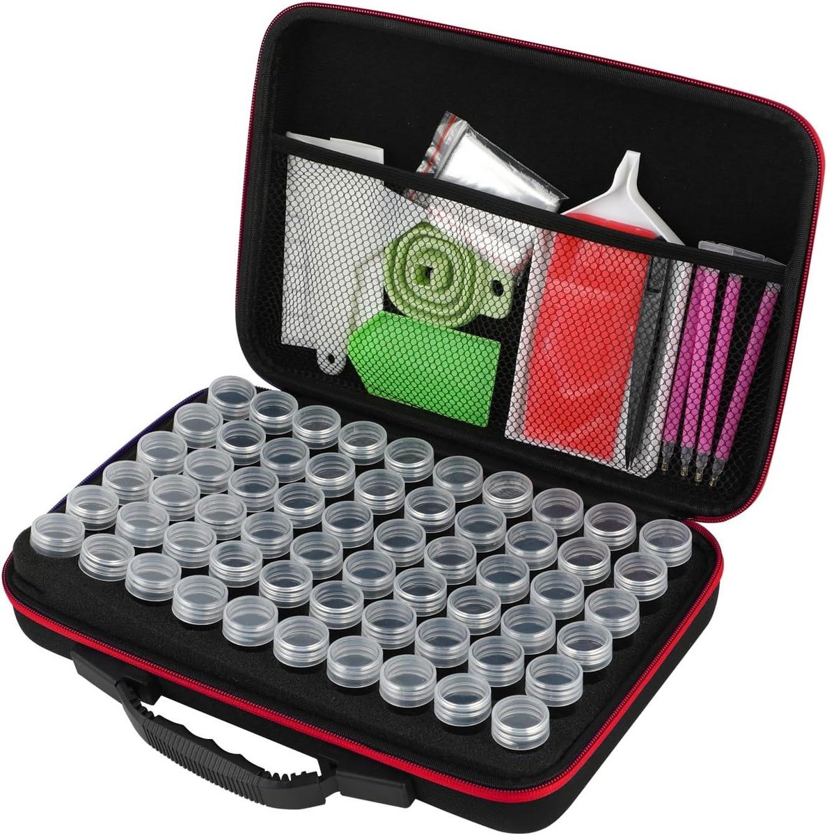 ByShane - Diamond Painting opbergdoos met accessoires - voor diamanten, fotos, stenen en kralen - 60 compartimenten