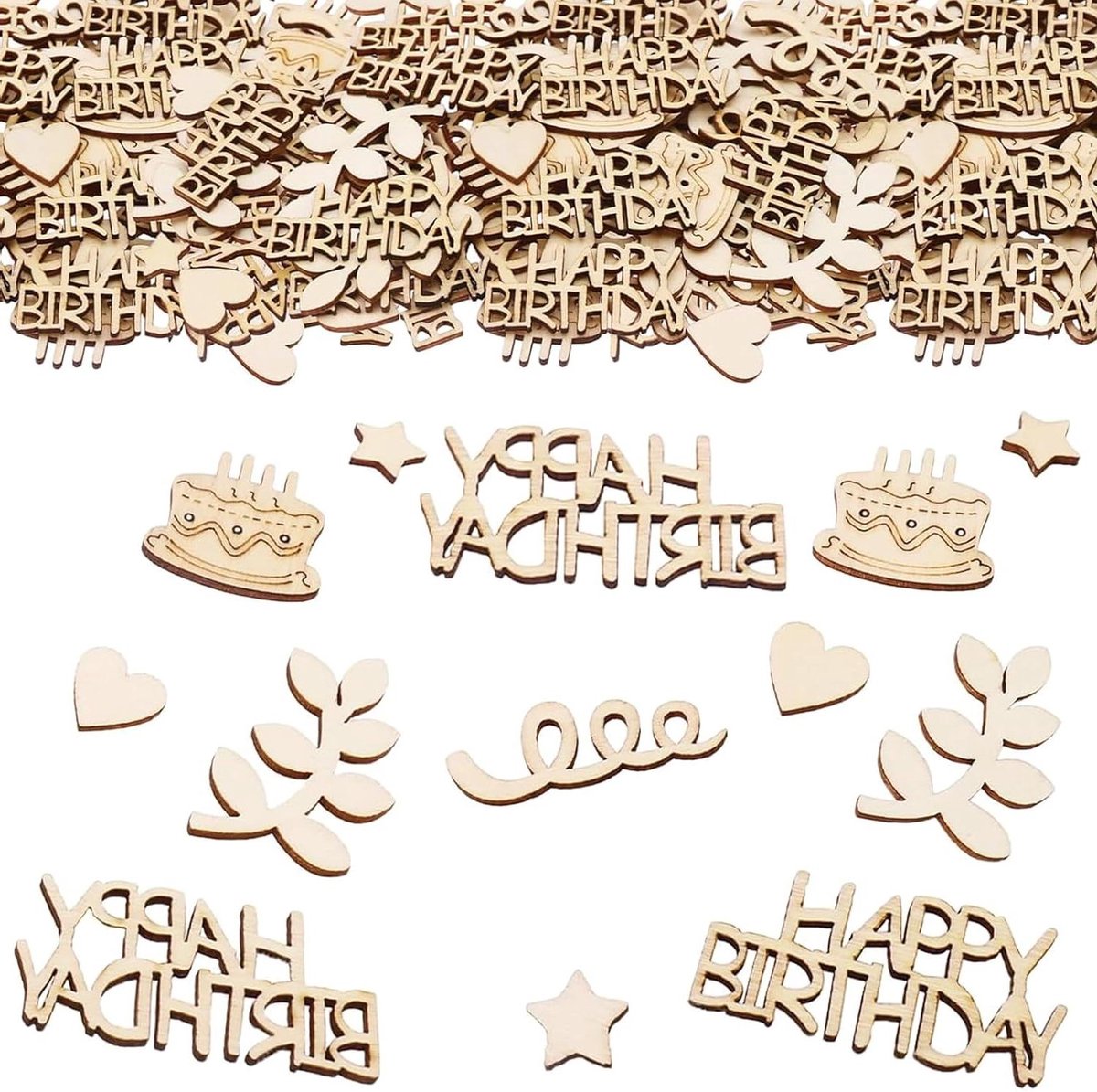 ByShane - Grote tafeldecoratie set - 150 stuks - Happy Birthday - Verjaardag decoratie -   - Meisjes en jongens - Kinderen - Strooidecoratie