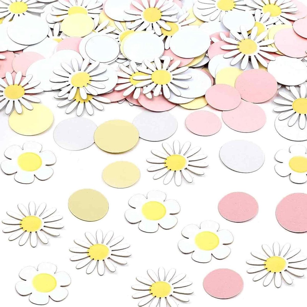 ByShane - Mini madeliefjes confetti hars strooidecoratie voor bruiloft en babyshower