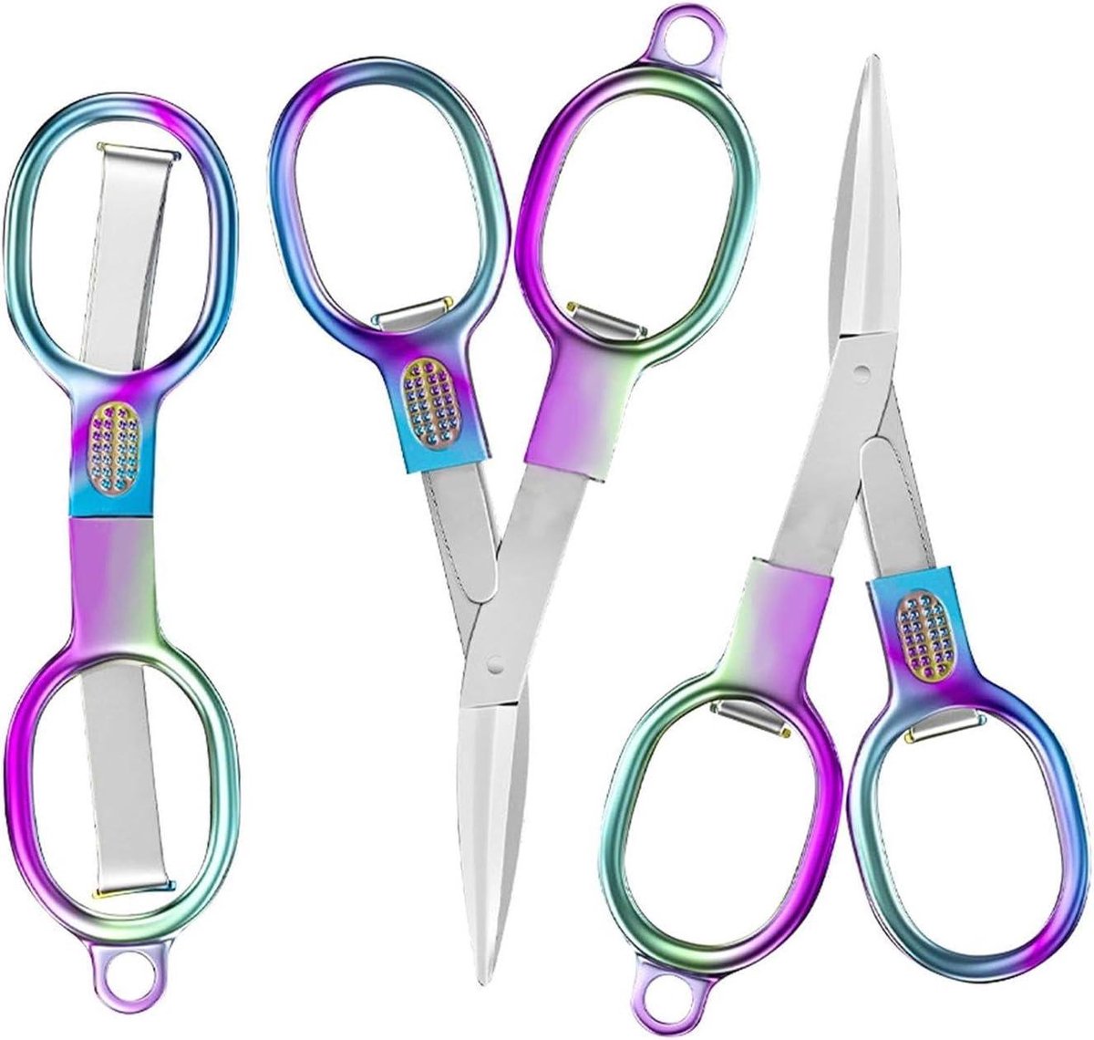 ByShane - Roestvrijstalen minischaar - 2 stuks - Draagbaar gereedschap voor handwerk - Doe-het-zelf accessoires