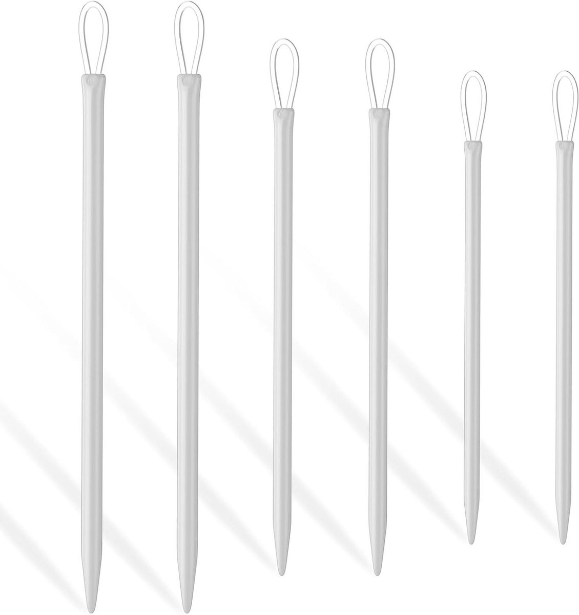 ByShane - Set van 6 naalden van wol met groot oog voor naaien en weven - Handig voor nylon draad, wol, handgenaaid leer