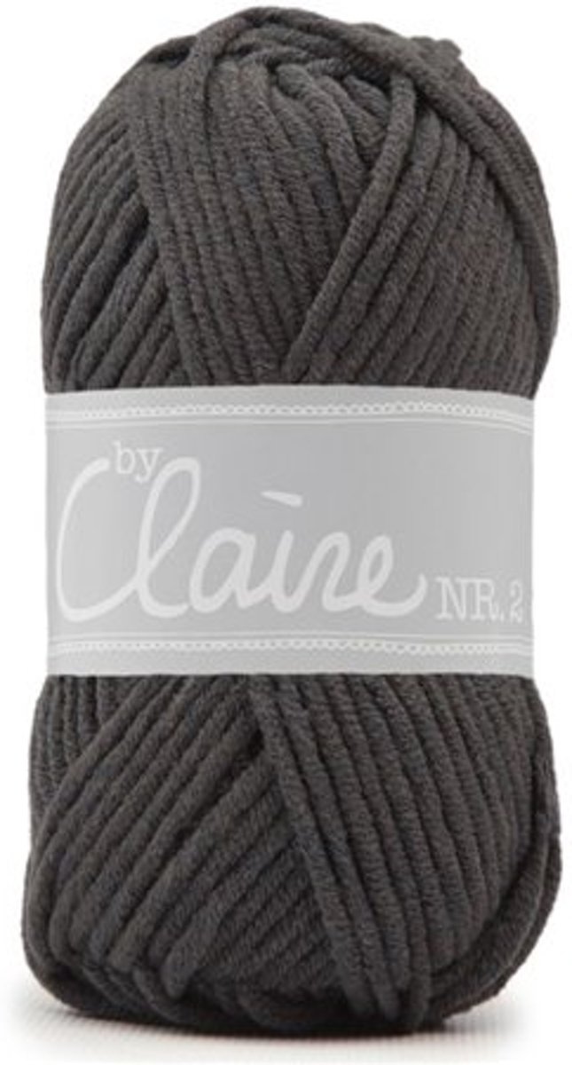 Breiwol ByClaire nr 2 Soft Mix 10 x 50 gram antraciet