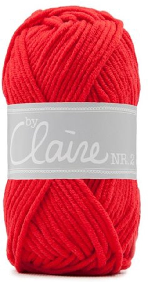 Breiwol ByClaire nr 2 Soft Mix 10 x 50 gram rood