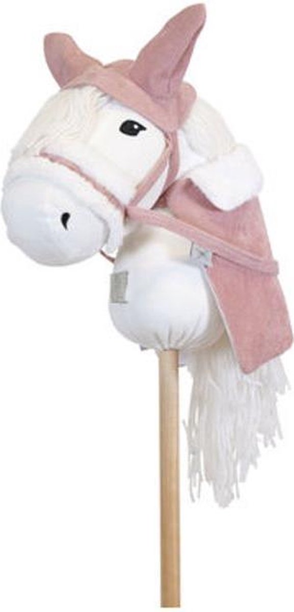 By Astrup verkleedset voor stokpaard deken, halster en oornetje - rose