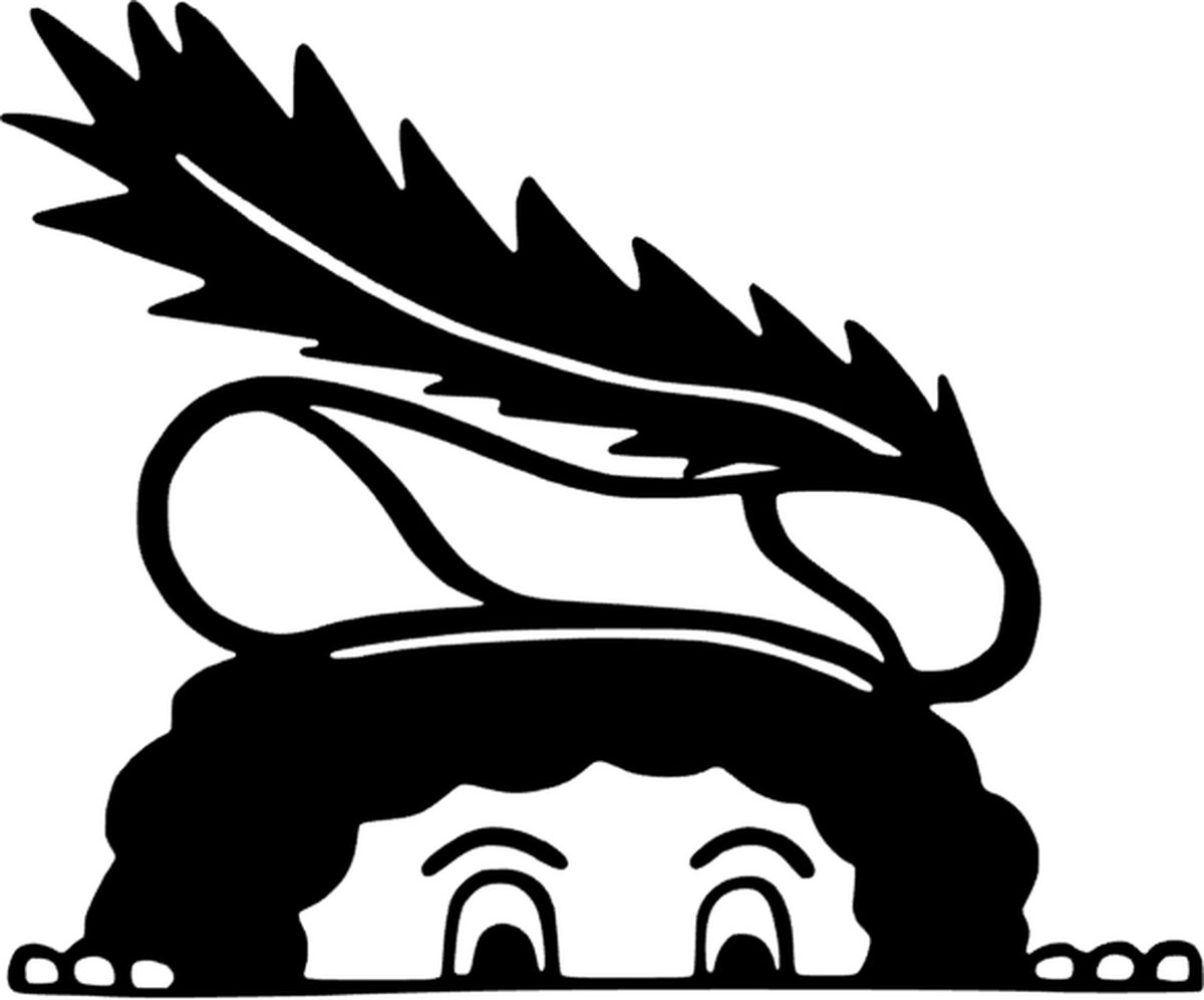 Gluurpiet raamsticker