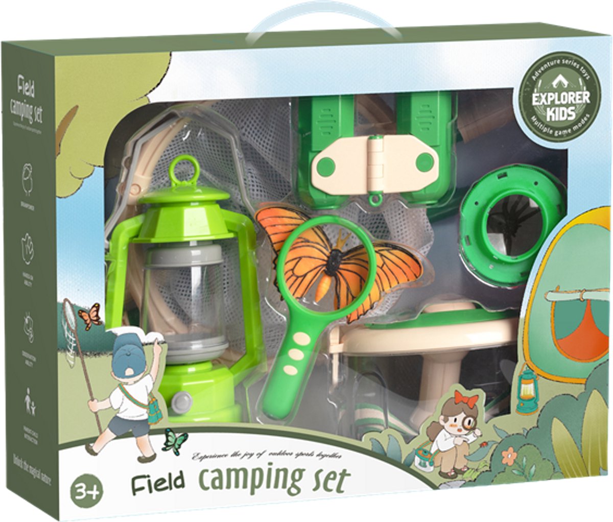 Byomic Kids Camping Set 8-delig Buitenspeelgoed