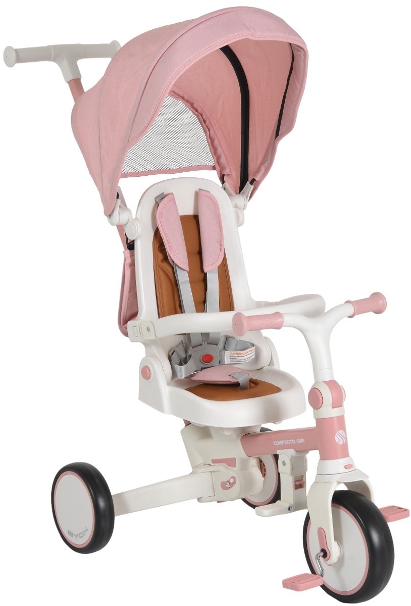   Compacto Pink 4-in-1   met Duwstang 112481