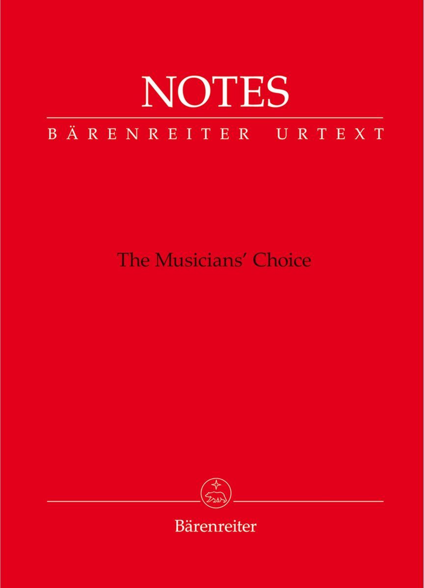 Bärenreiter Notes - The Musicians Choice - Bladmuziekschrift
