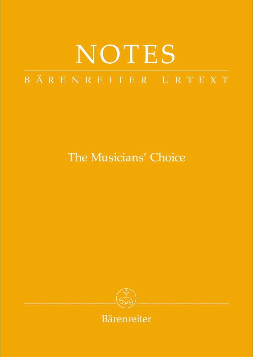 Bärenreiter Notes - The Musicians Choice - Bladmuziekschrift