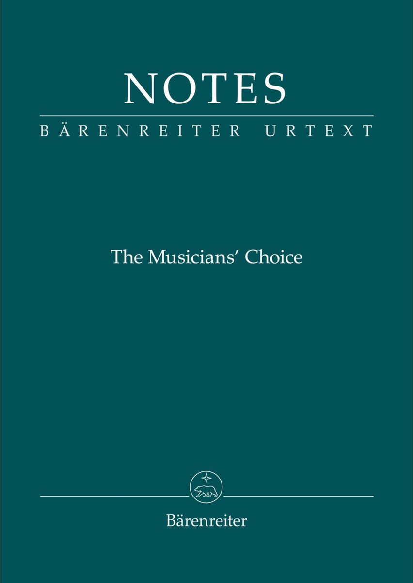 Bärenreiter Notes - The Musicians Choice - Bladmuziekschrift