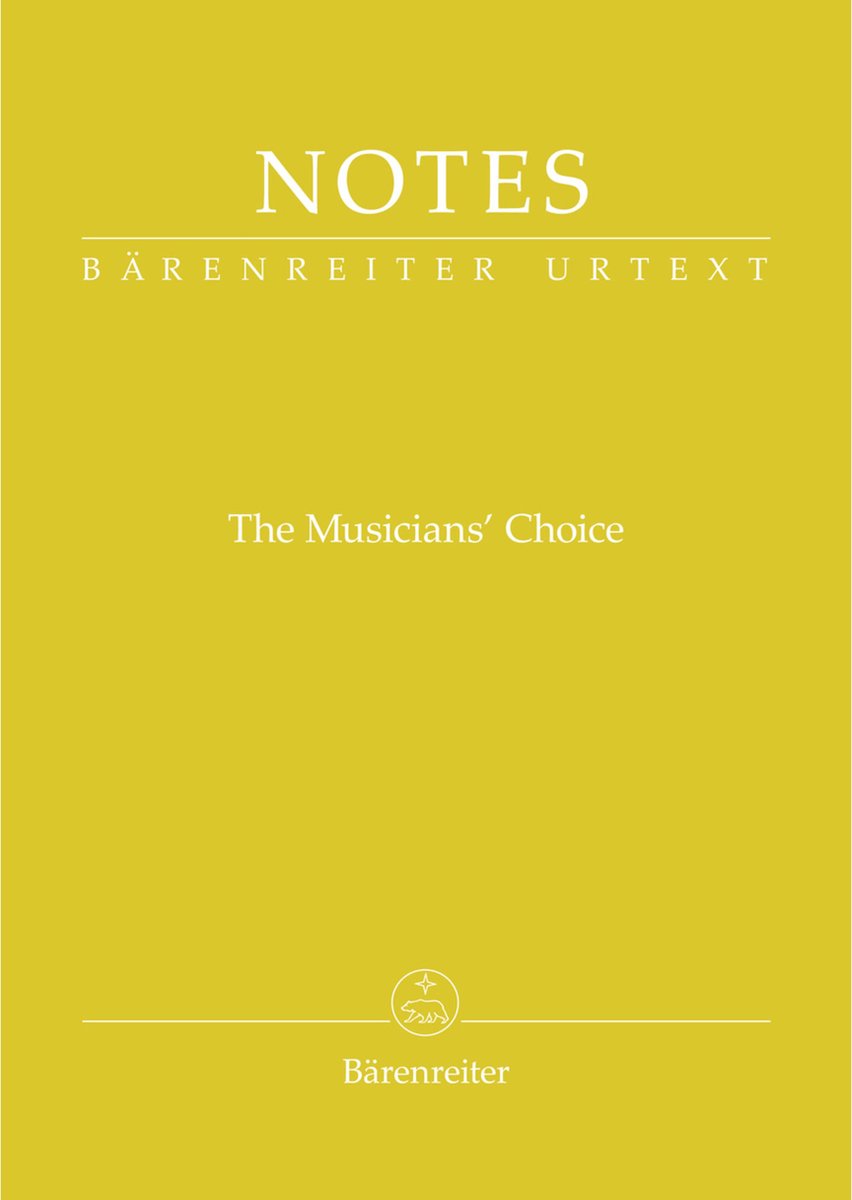 Bärenreiter Notes - The Musicians Choice - Bladmuziekschrift