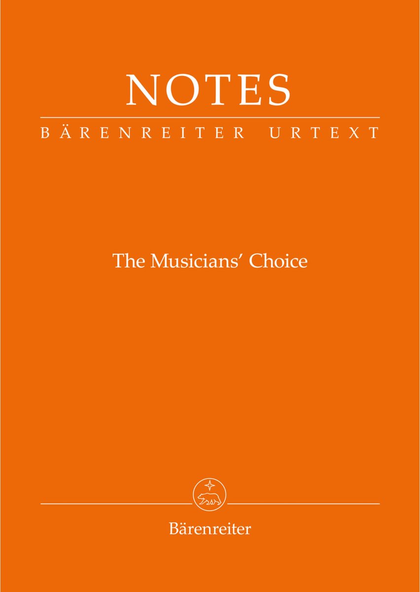 Bärenreiter Notes - The Musicians Choice - Bladmuziekschrift