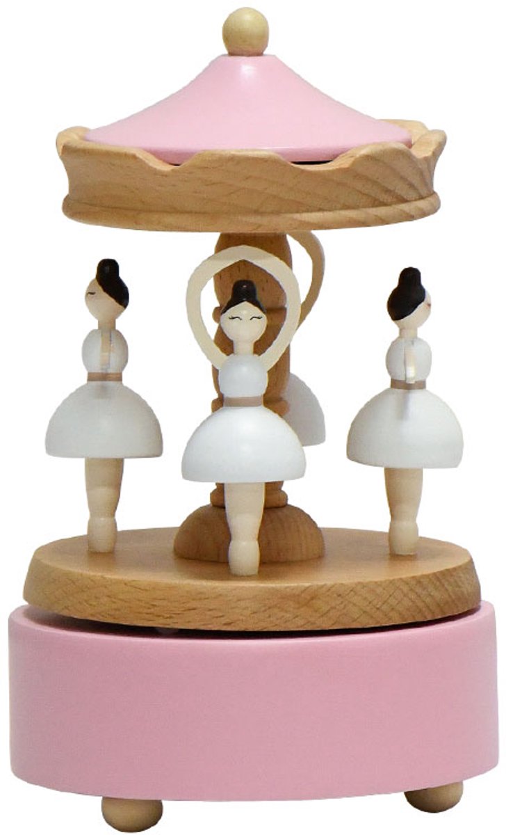 Bébli - Wooden Music Box Ballerina - Melody: The city of the sky