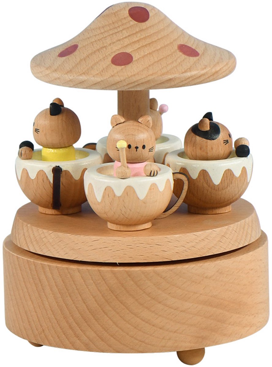 Bébli - Wooden Music Box The Cat Paradise - Melody: Small world