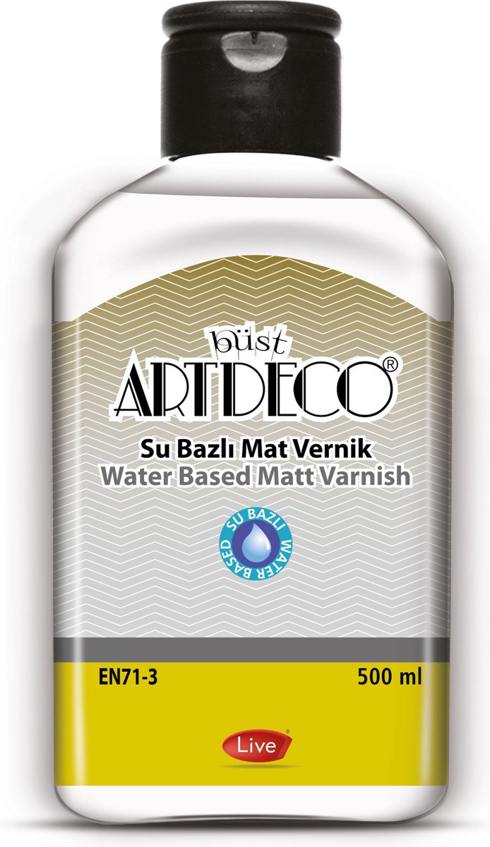 Artdeco -Vernis - Acrylvernis -   - Matte lak op waterbasis 500ml - Perfect voor hobbys, vrije tijd en kunstnijverheid - ideaal voor DIY projecten