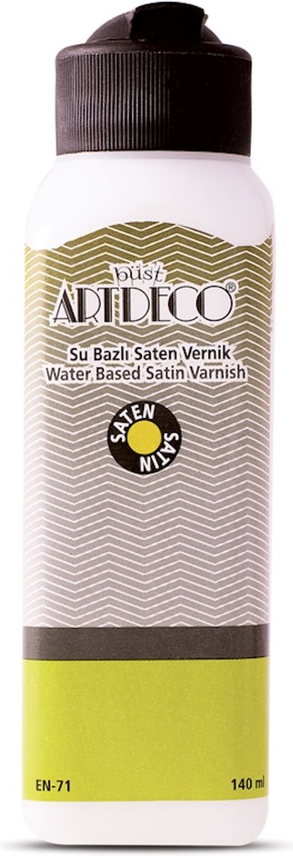 Artdeco Vernis - Acrylvernis -   - Satijnvernis glanslak op waterbasis 140ml - Perfect voor hobbys, vrije tijd en kunstnijverheid - ideaal voor DIY projecten