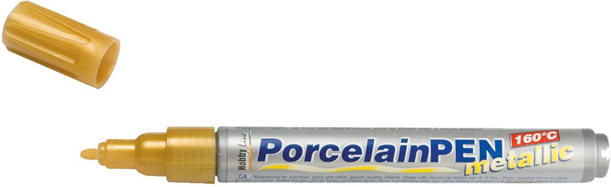 KREUL Gouden Porseleinstift - Porcelain Pen Metallic 160 °C