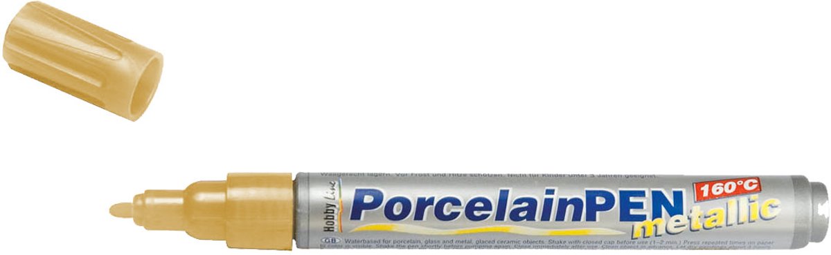 KREUL Metallic Parelwit Porseleinstift - Porcelain Pen Metallic 160 °C