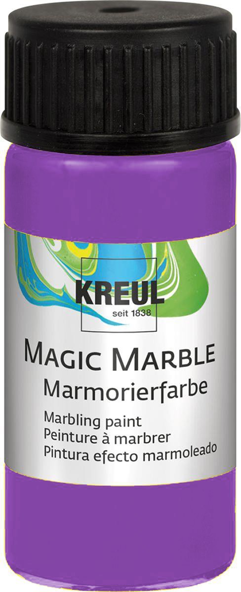 KREUL Paarse Magic Marble Marmer effect verf - 20ml marble effect verf voor eindeloze toepassingen zoals toepassingen, van achtergronden van schilderijen tot gitaren