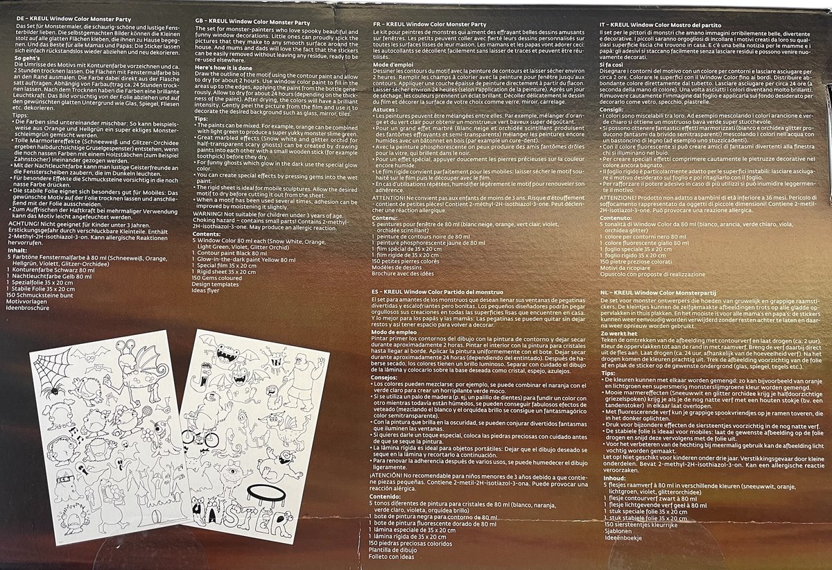 Kreul window Color set Monster Party