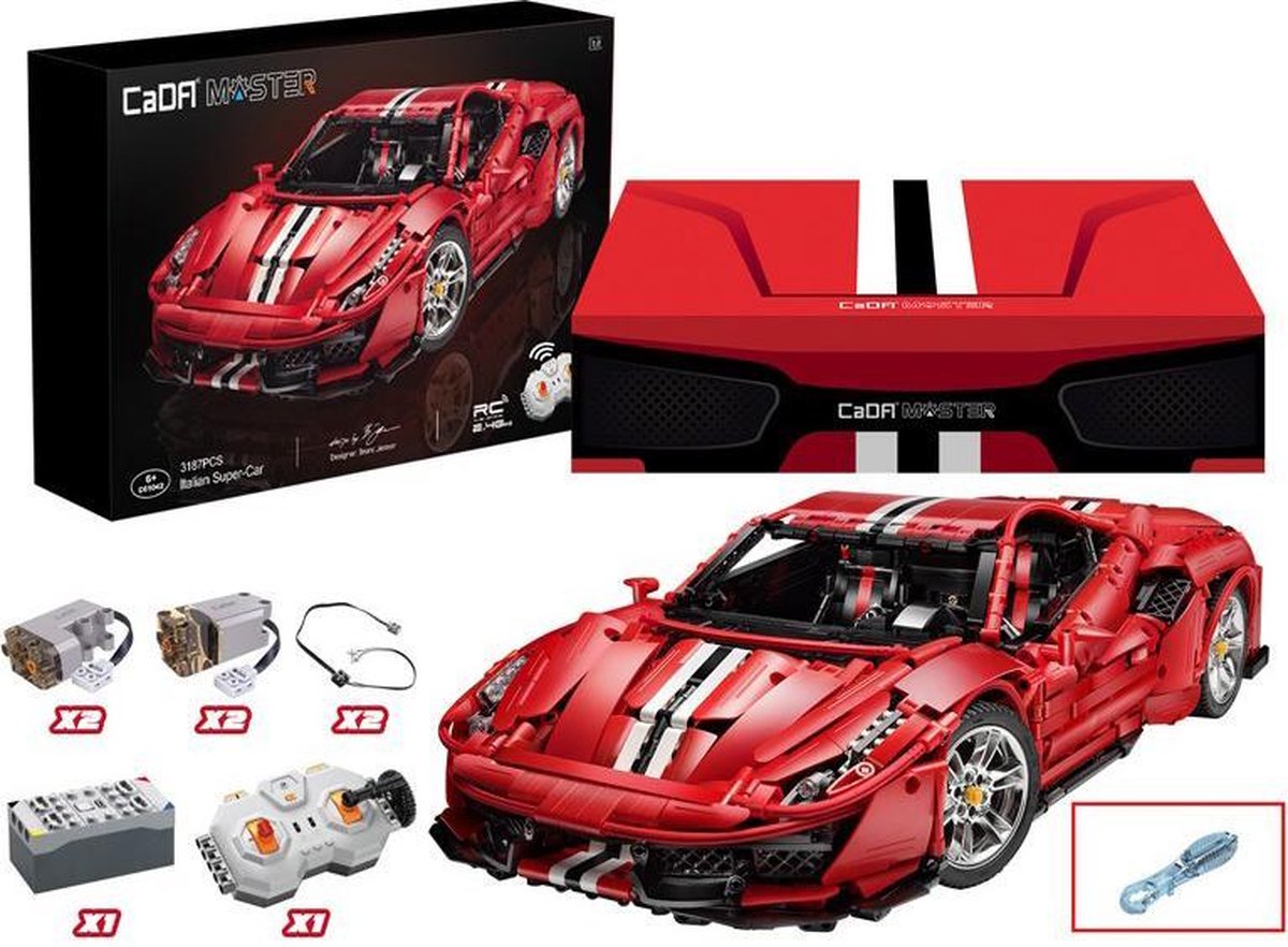 CADA C61042W - CaDA MASTER Red Super Car