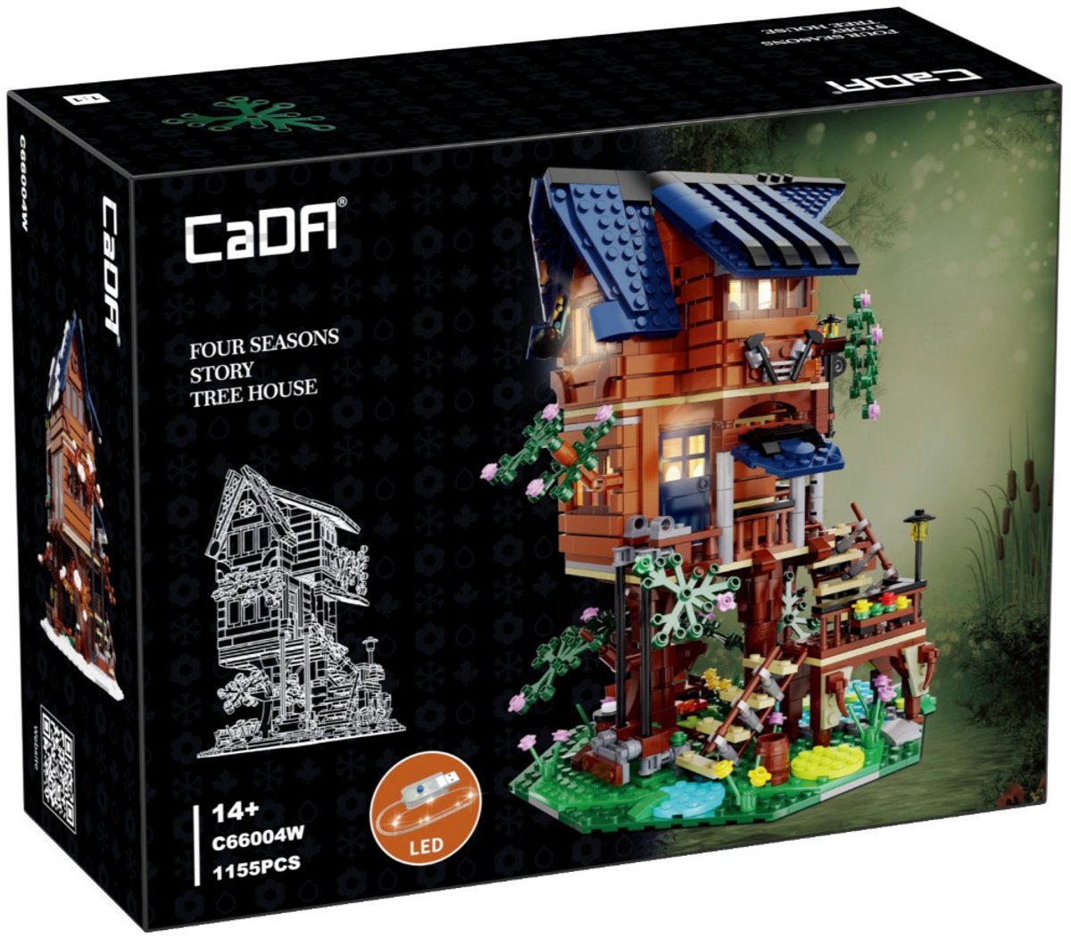 CADA C66004W - Four Seasons Tree House - inclusief LED verlichting