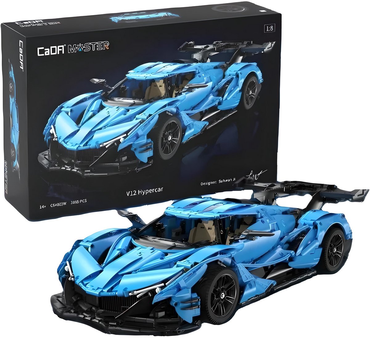 CaDA C64003W - V12 Hypercar Static Version - Schaal 1:8 - by Suhwan Ji