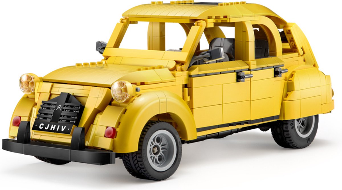 Cada Citroen 2CV (gemotoriseerd) - Klassieker, oldtimer, deujevaux - Cada C61026W - Compatible met de bekende merken - Motoren, accu, afstandsbediening - 1238 onderdelen