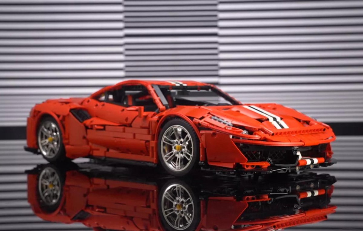 Cada Master series Red Supercar - 3236 onderdelen - Technic Lego compatibel - Bouwdoos