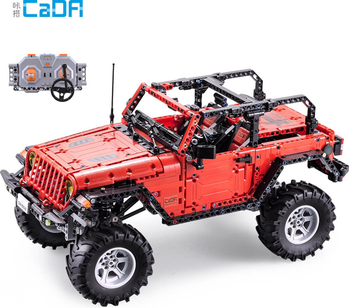 Cada Off-road Adventurer - Crawler - Cada C61006W - Compatible met de bekende merken - Bouwset, constructieset - Gemotoriseerd - Motoren, accu, afstandsbediening - 1941 onderdelen