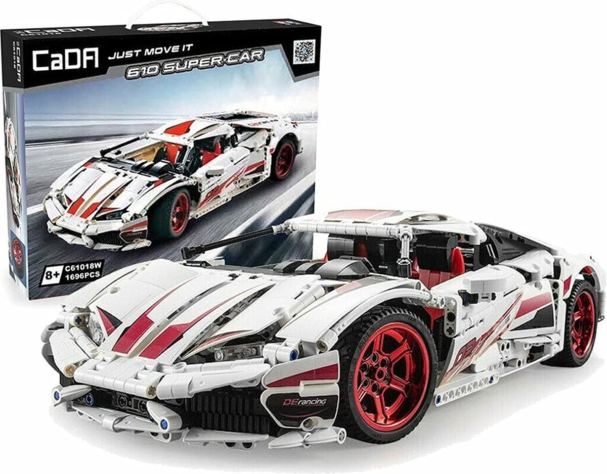 Cada Supercar Series: Lamborghini Huracán LP610 - Cada C61018W - Technisch Lego - Bouwdoos, constructieset - Supercar - 1696 onderdelen