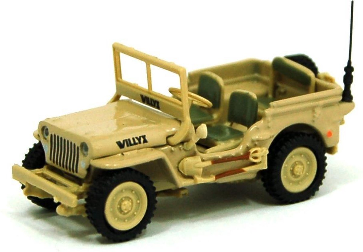 CARARAMA-HONGWELL Jeep 1/4 TON MILITARY VEHICLE USA 1944 schaalmodel 1:72