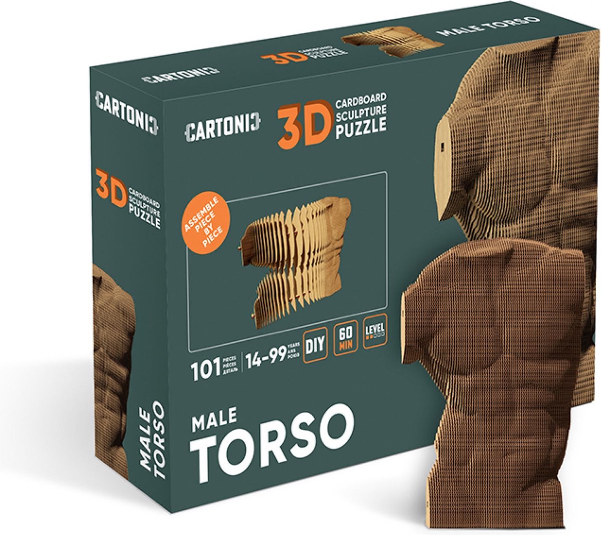 Cartonic - 3D Sculptuur Puzzel Mannentorso