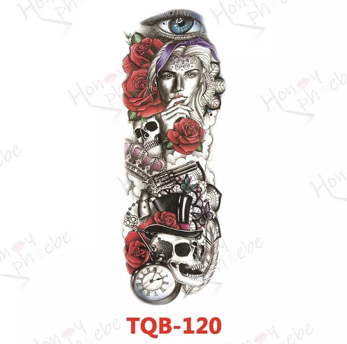 Ceka Tijdelijke plak tattoo sleeve keuze uit verschillende afbeeldingen