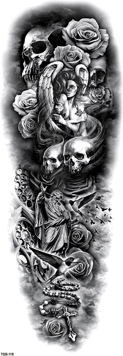 Ceka tijdelijke plak tattoo sleeve keuze uit diverse afbeeldingen