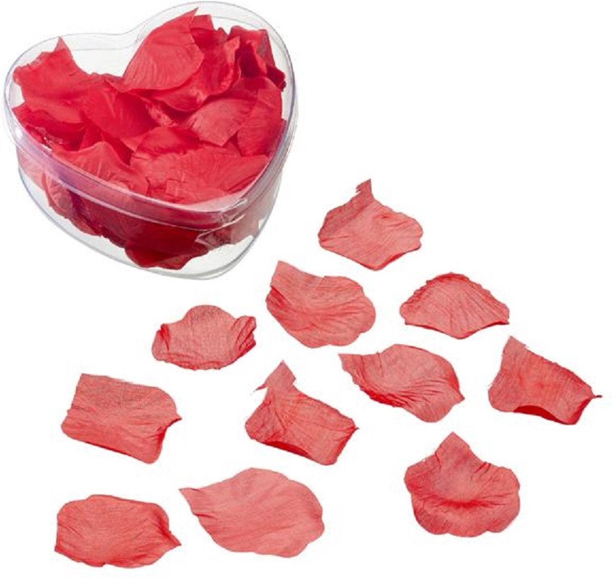 100x rozenblaadjes rood voor Valentijn of bruiloft - Valentijnsdag/bruiloft decoratie/versiering