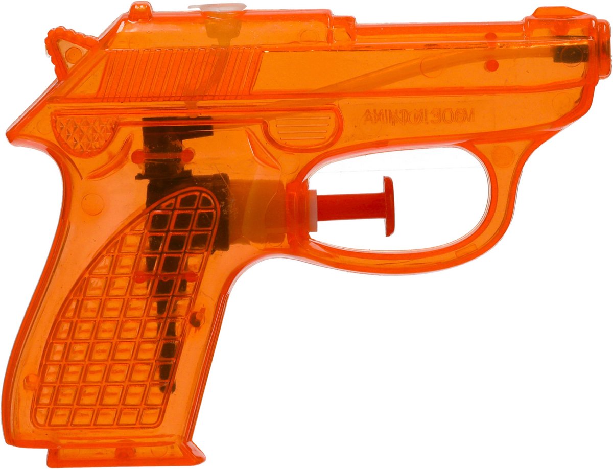 Cepewa Waterpistool Splash Gun - klein model - 12 cm - oranje - Water speelgoed