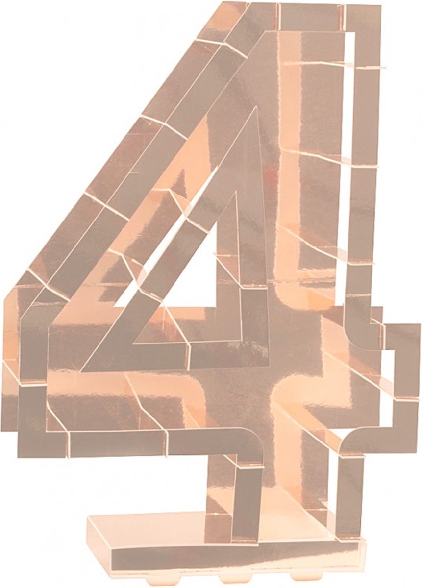 Ballonnen standaard Rosé Goud - Nummer 4