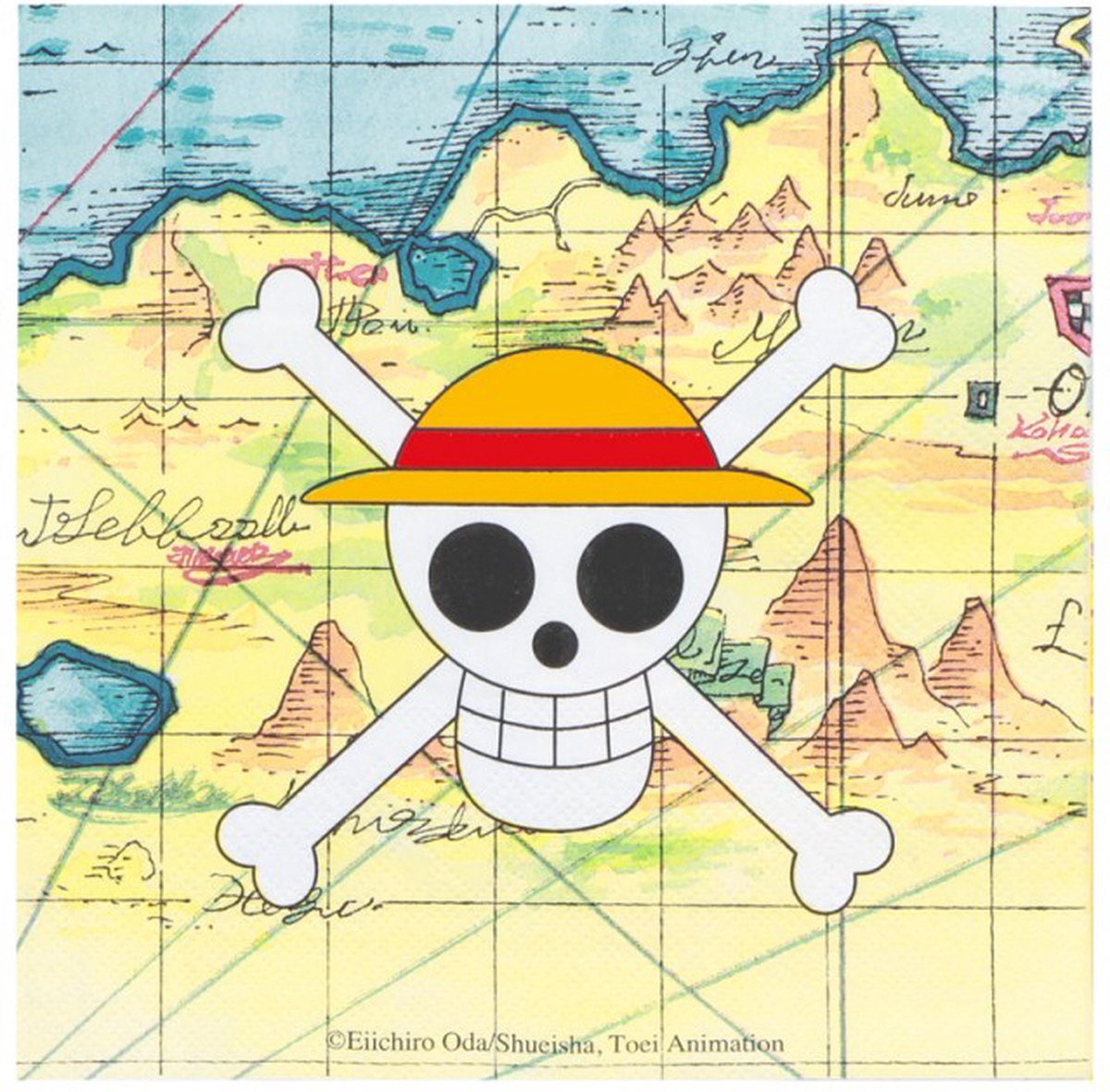 CHAKS - 20 papieren servetten 33 x 33 cm One Piece