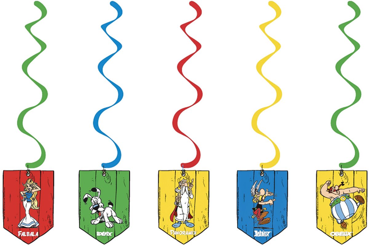 CHAKS - 5 Asterix 60 spiraalhangers