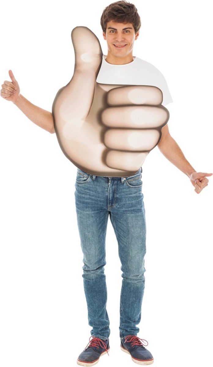 CHAKS - Duim omhoog Emoji kostuum voor volwassenen