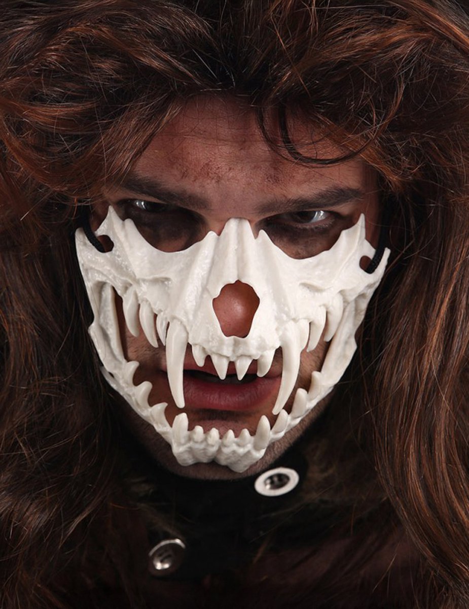 CHAKS - Volwassen skelet kaakmasker
