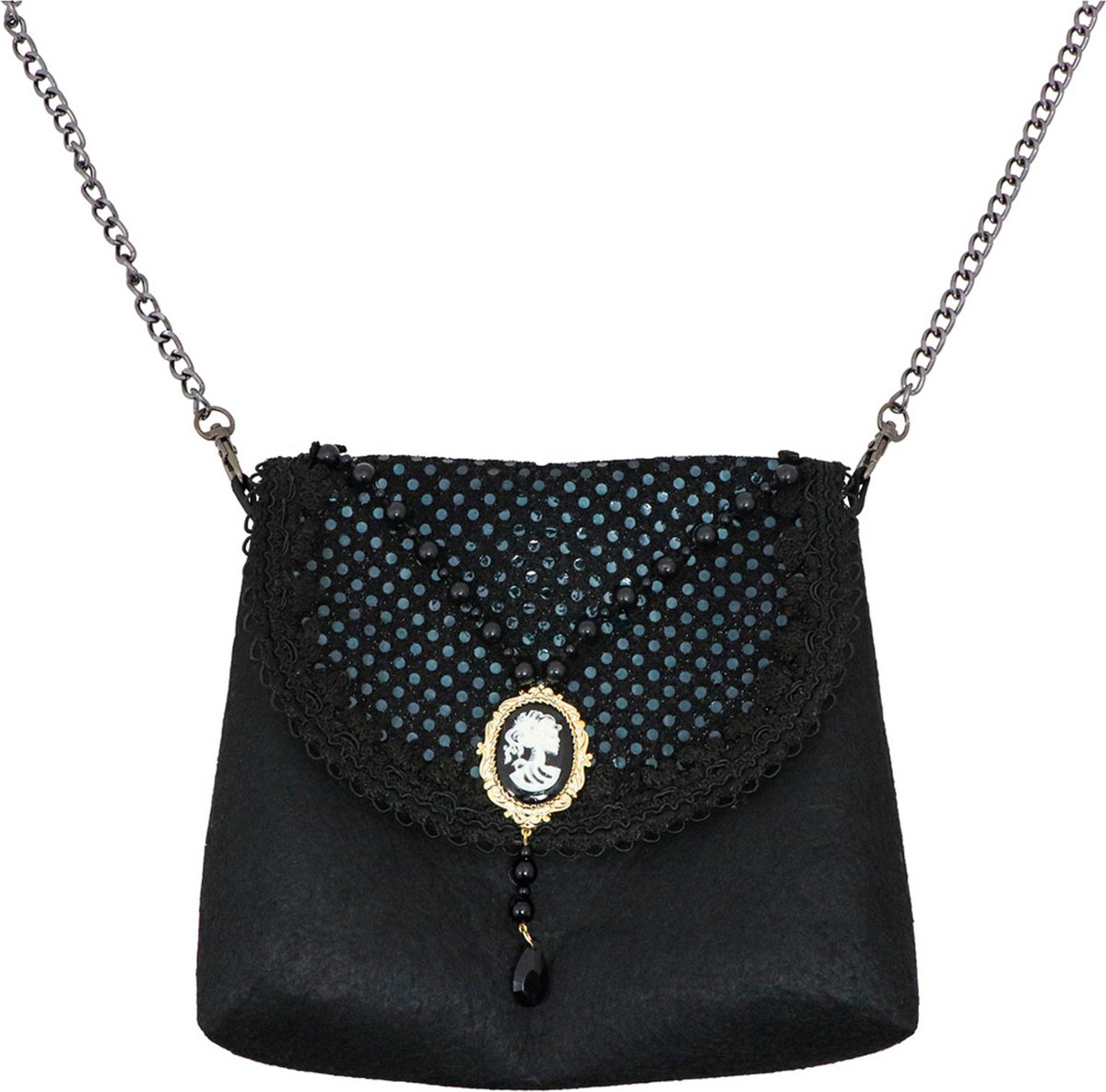 CHAKS - Zwarte gothic tas