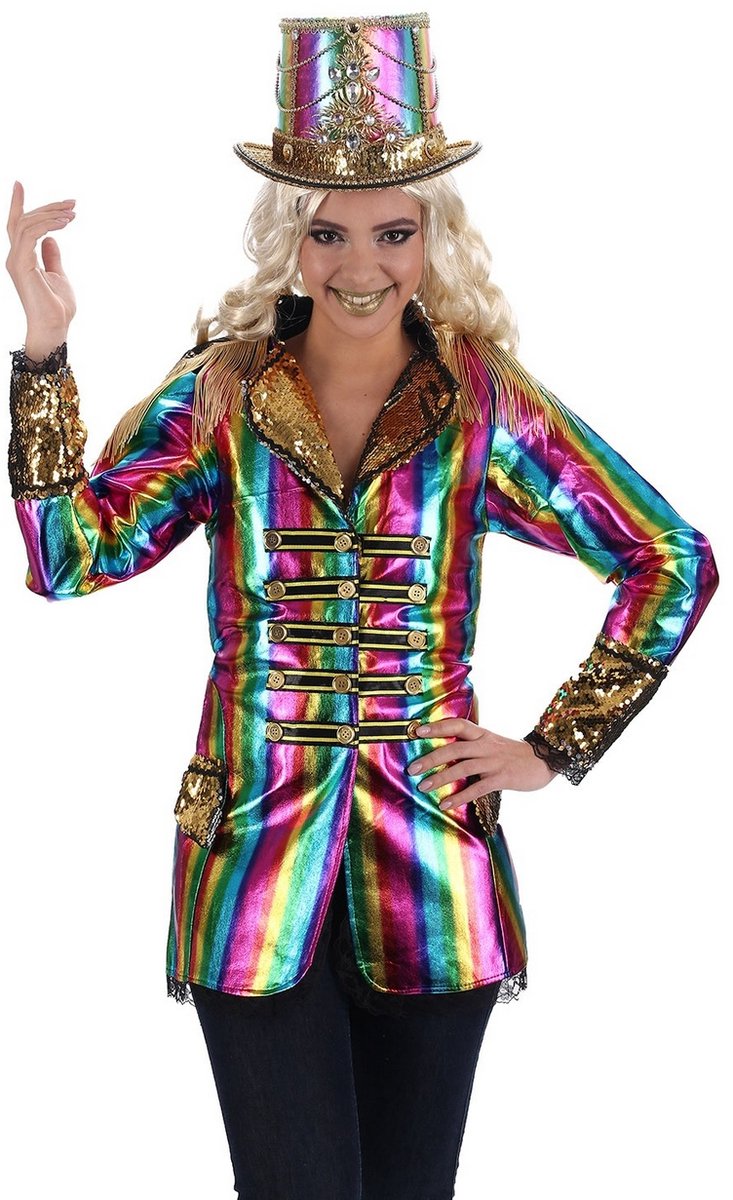 Crazy Cabaretier Jasje Rainbow Multikleur - Maat M